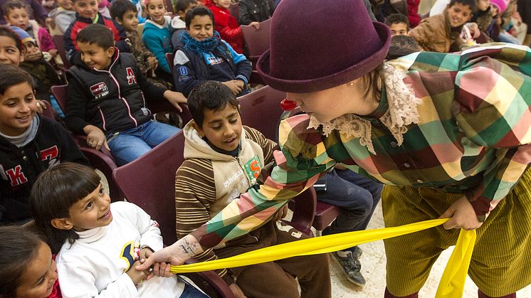 Nour el Refai och Clowner utan Gränser i Jordanien