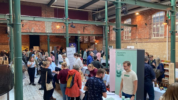 Ett 40-tal lokala startups och matentreprenörer visade upp sina produkter och lösningar för besökarna i Slagthuset Malmö.