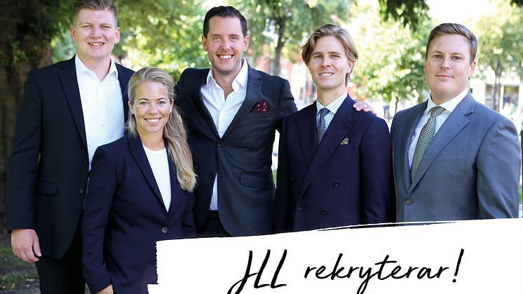 JLL stärker upp inför hösten med fem nya medarbetare 