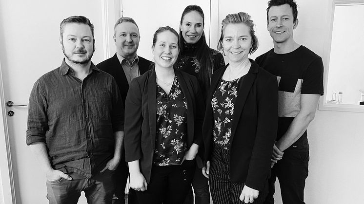 Marcus Bodin, Walter & Johanna AB, Anders Andersson, grundaren Meiju Vartiainen, Lena Fridlund-Forsgren, Partnerinvest, Karin Bodin, Walter & Johanna AB, samt Rickard Nyberg. Maria Hedblom, Sparbanksstiftelsen Norrlands Riskkapitalstiftelse, saknas.