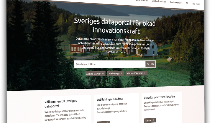 Sveriges dataportal tiltad vänster