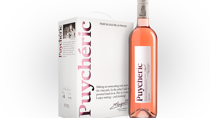 Puychéric Syrah Rosé i ny design