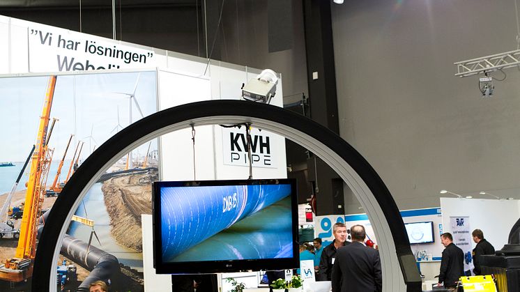 KWH Pipes monter på VA-mässan
