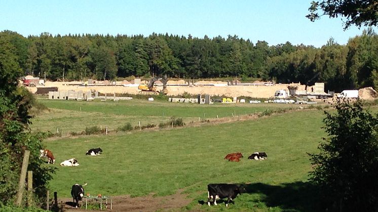 Bygget/placering av nytt kostall Nöbble Gård