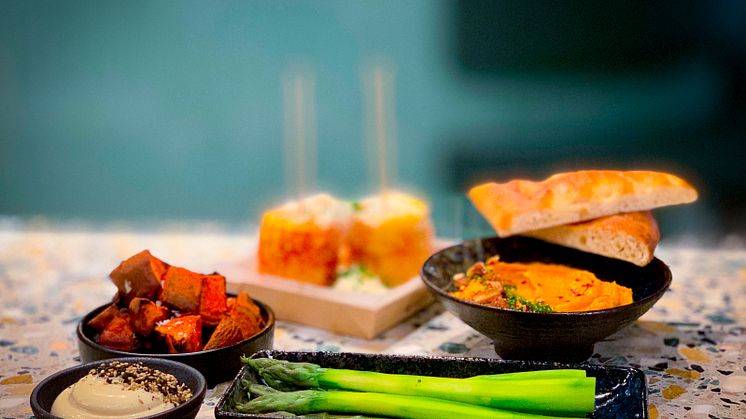 Modern street-food inspirerad mat med fokus på gröna råvaror