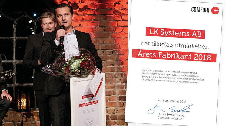 LK utsedd till Årets Fabrikant