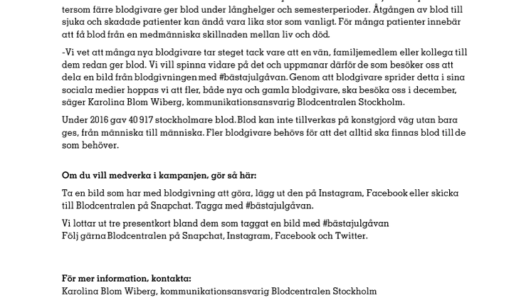 Kan du ge den #bästajulgåvan?