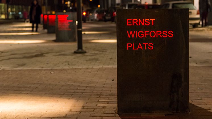 Arkitekturpris till Ernst Wigforss plats i Halmstad