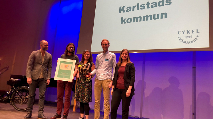 Karlstad är Sveriges bästa mellanstora cykelfrämjarkommun