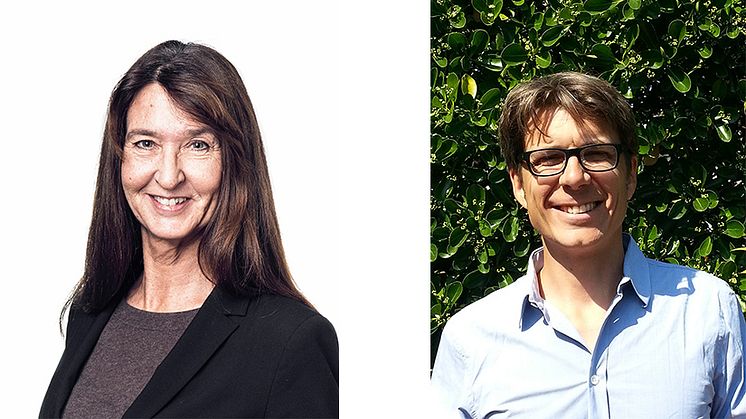 SLS ordförande Britt Skogseid lämnar över ordförandeskapet till Tobias Alfvén den 1 juli 2020.