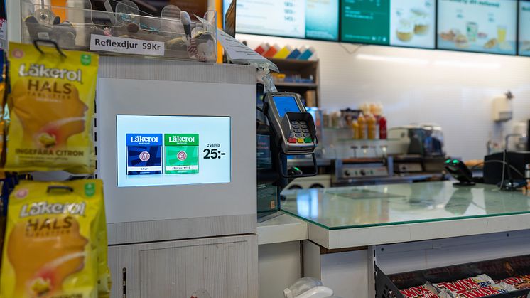 Preem - Produktskärm vid kassa