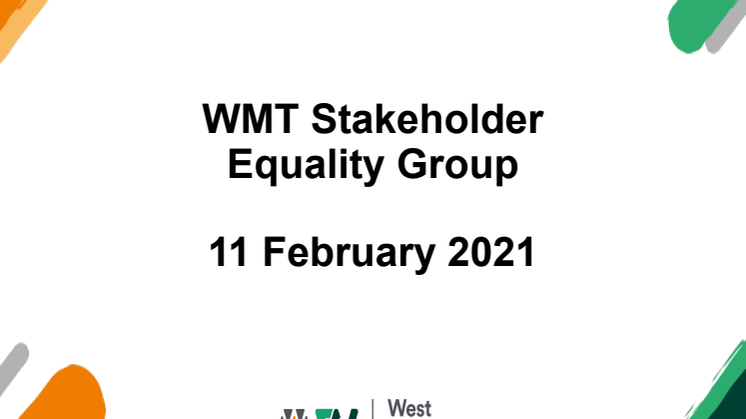 West Midlands Trains Stakeholder Equality Group - 11 February 2021