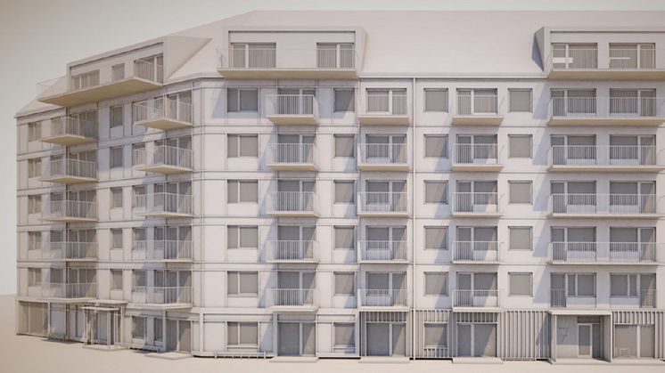 Skissbild av den kommande byggnationen. Bild: Liljewall arkitekter