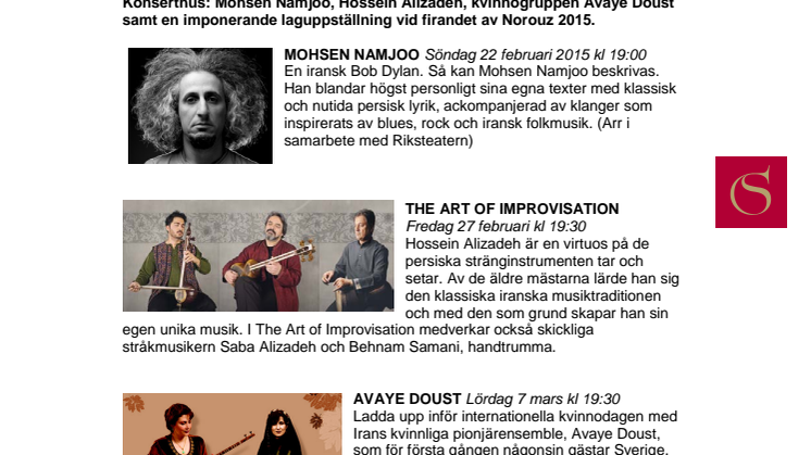 Stjärnglans från Iran i Göteborgs Konserthus
