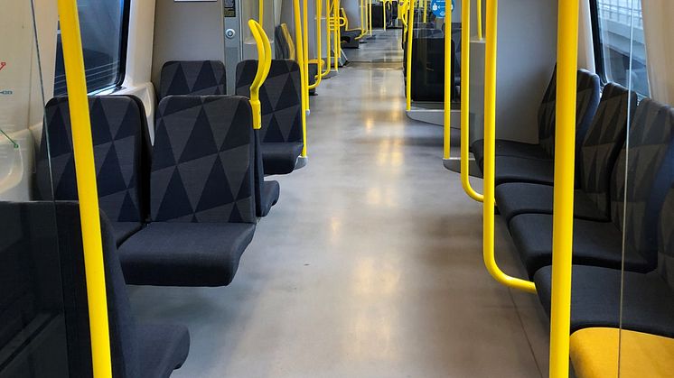 Uppgraderade tunnelbanetåg nu i trafik