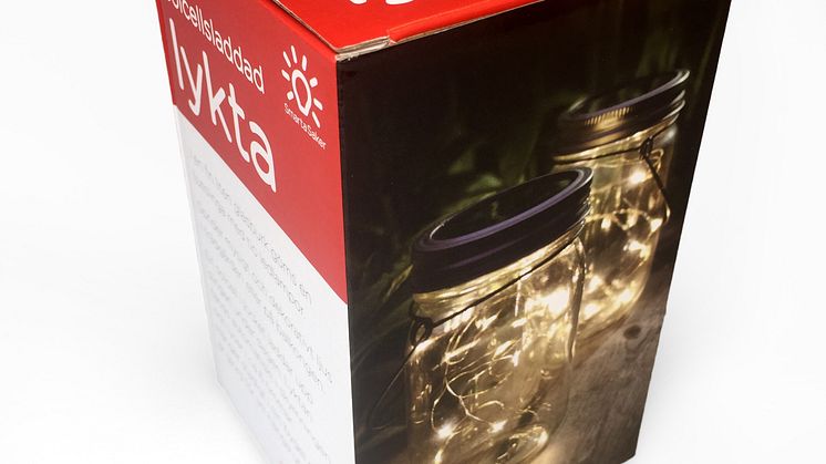 Solcellsladdad lykta förpackning