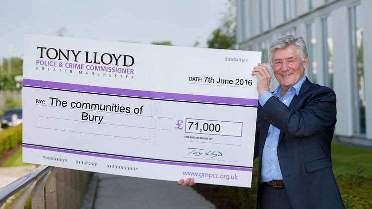 Cash boost for Bury groups from Police Commissioner