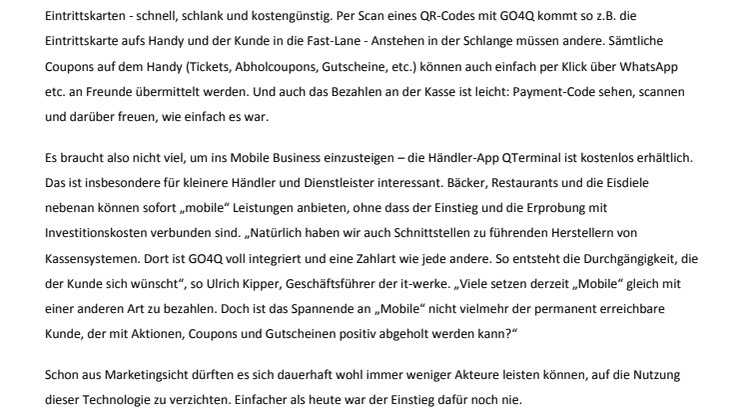 Fit für die Zukunft – GO4Q bringt Mobile für Alle