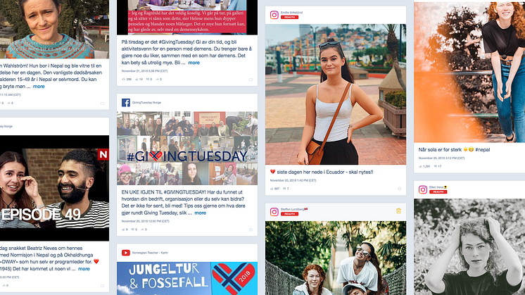 HJELPER BARN I THAILAND, NEPAL OG EQUADOR:  YouTube, Instagram og Facebook er full av Black Friday om dagen, men også mange poster om den fine Giving Tuesday-bevegelsen.