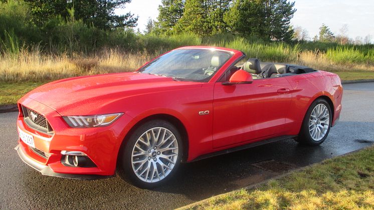 Ford Mustang på tur i Nordjylland