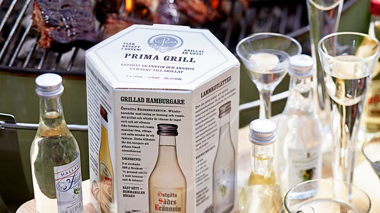 PRIMA Grill – fem utvalda kryddade brännvin som lyfter smaken i grillad mat 