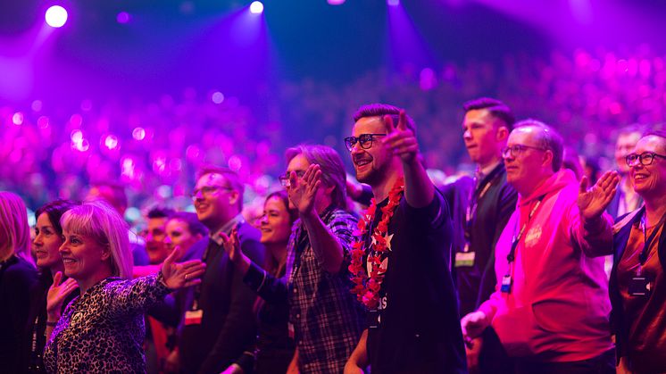 SAMLET NESTEN 3000 TIL PERSONALKONFERANSE: Nordic Choice Hotels avholdt sin interne Vinterkonferanse med nesten 3000 ansatte og gjester.