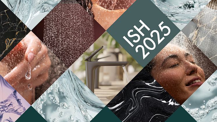 Gæsterne på ISH 2025 kan glæde sig til en inspirerende messeoplevelse: På 2.000 m2 opfører Hansgrohe Group en stand under overskriften ”reduce – re-use – recycle”.