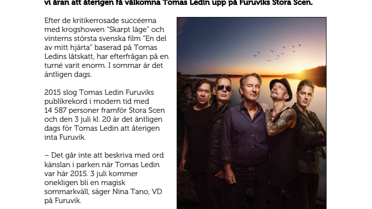 Tomas Ledin klar för Furuvik
