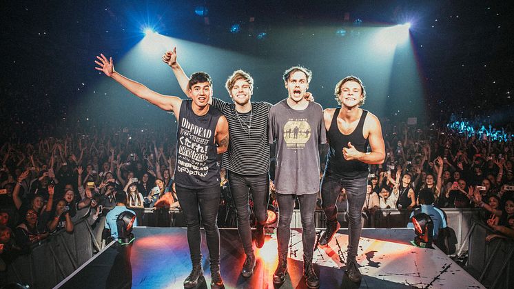 Succégruppen 5 Seconds of Summer till Grönan