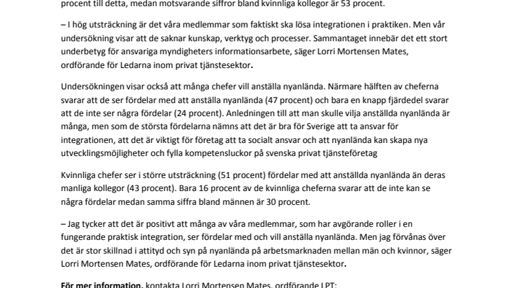 Många chefer vet inte att asylsökande kan få tillstånd att arbeta i Sverige
