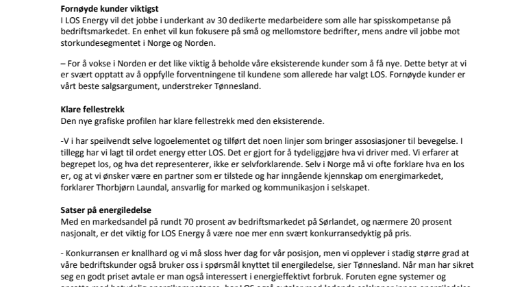 ​​Spisser oss mot bedriftsmarkedet