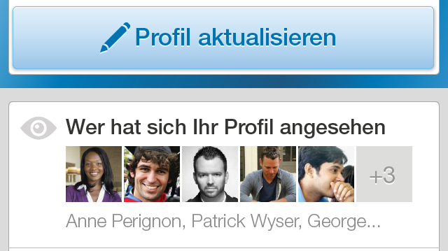 Screenshot LinkedIn Iphone5 Profile