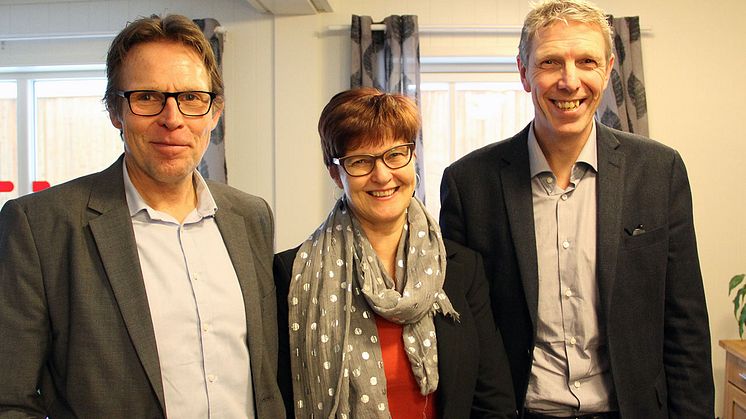 Bydelsdirektør Jan Nytveit, byråd Aud Kvalbein og direktør Jon Carlsen var alle en del av åpningen på Røa.