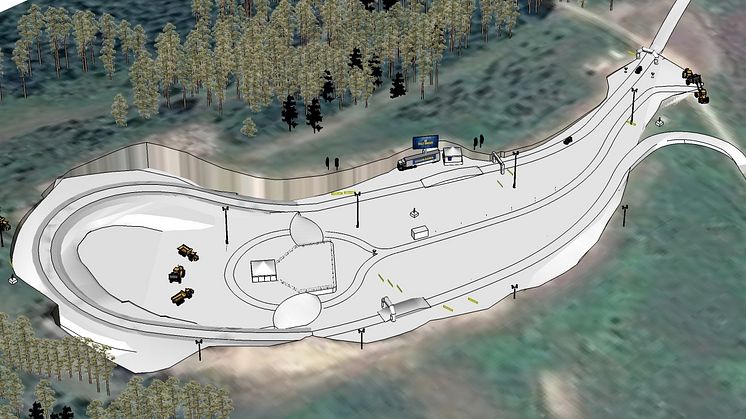 Swecon Road to Rock Arena - skiss på layout