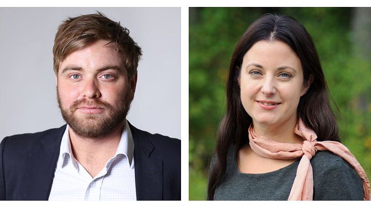 Rasmus Bäckström och Sara Sundquist.