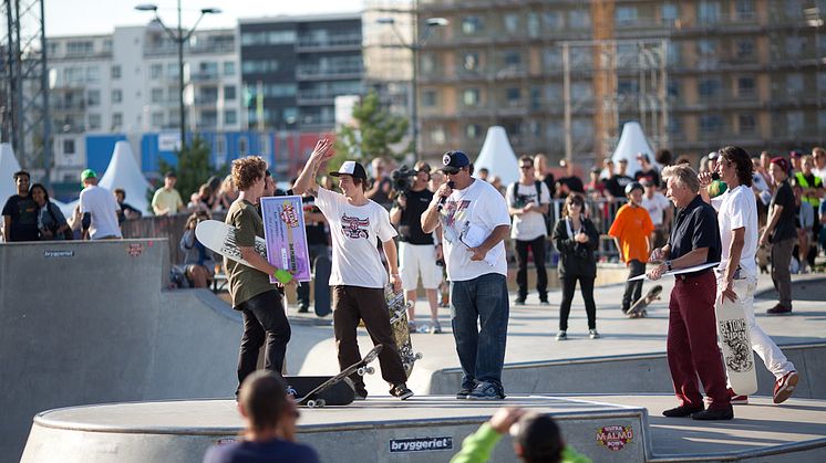 Solig och lyckad avslutning på världscuptävlingen i skateboard