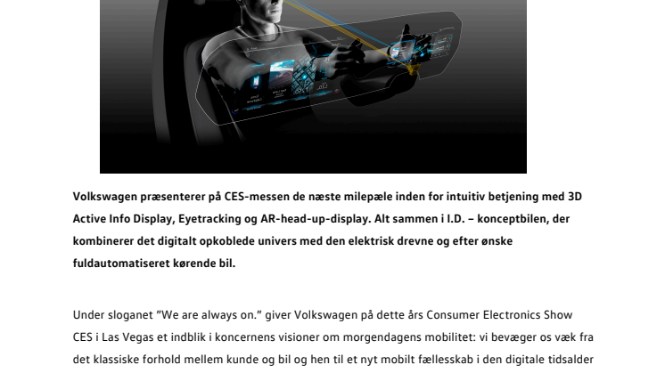 Volkswagen på CES 2017: “We are always on.”