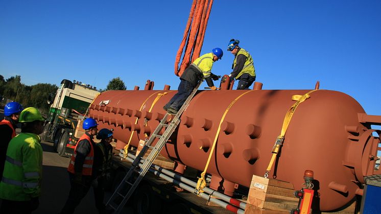Sandvik 3-Ångdom väntar på montage