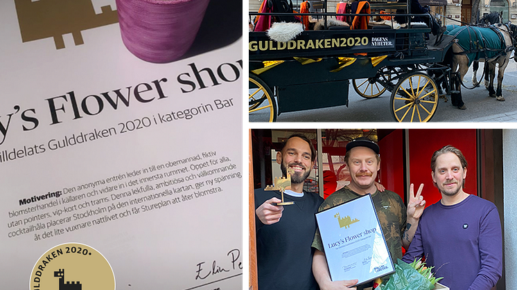 LUCY’S FLOWER SHOP VINNARE AV DN GULDDRAKEN 2020
