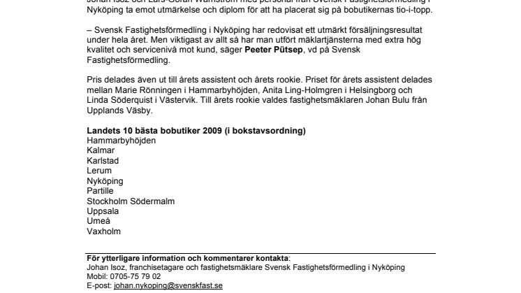 Nyköpings mäklare är bland de bästa i landet 
