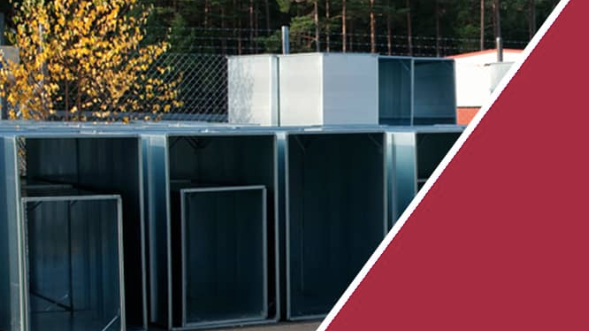 Rektangulära ventilationskanaler och ljuddämpare