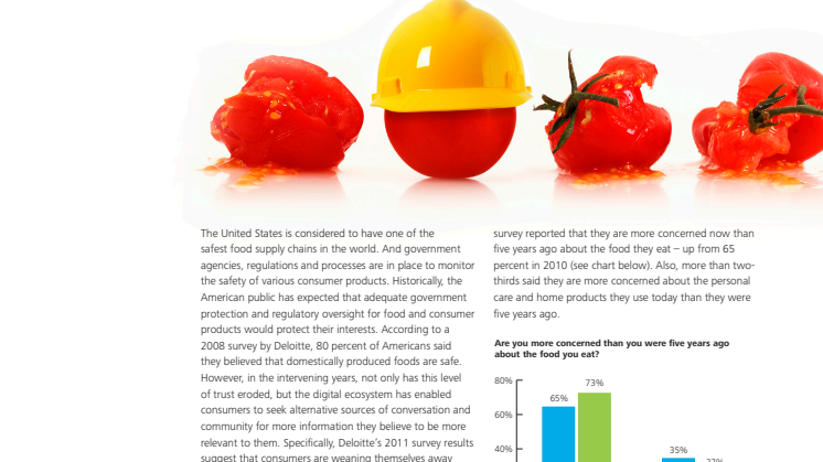 Consumer Food Saftey Survey 2011