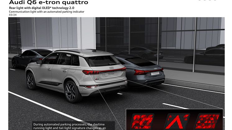 Audi Q6 e-tron - kommunikationslys