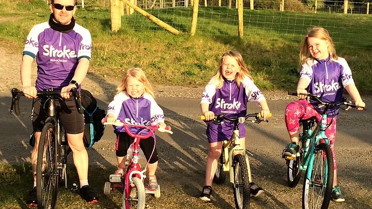 Dr Colin Gorman with daughters Isla (5), Beth (7) and Eva (8)