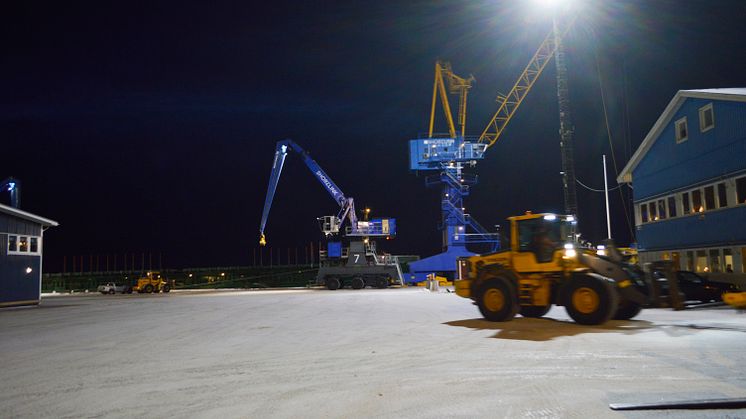 Mastbelysning Piteå Hamn