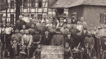 The company founders with their first employees