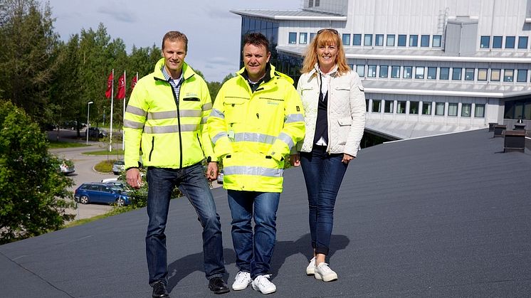 Solcellspark byggs på Universitetstaket i Piteå