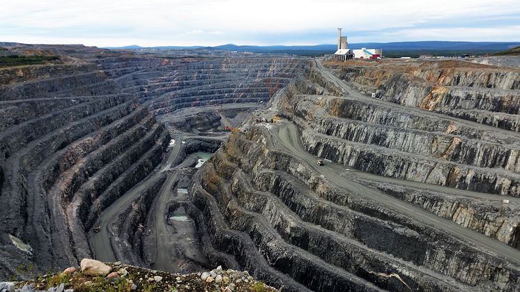 Bolidens koppargruva i Aitik. Foto: Pixabay