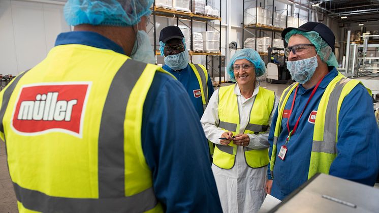 Employees at Müller's Telford site