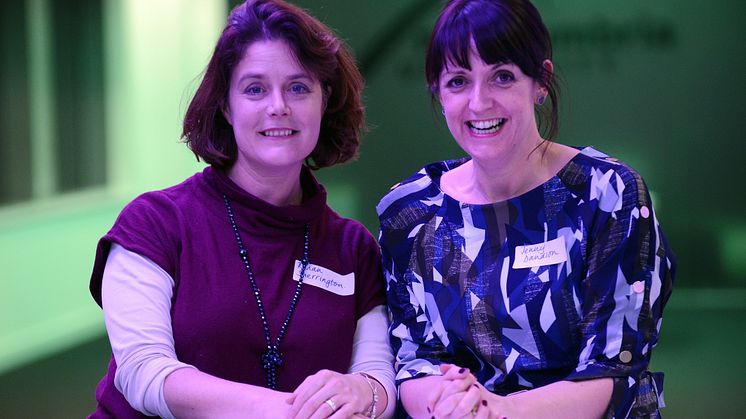 Rhian Sherrington, founder of the Women in Sustainability network and Dr Jenny Davidson,  Newcastle Business School